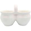 Ceramiczny biały dwojak 18×25×14 cm  ręcznie szkliwiony  polska dekoracja - 3
