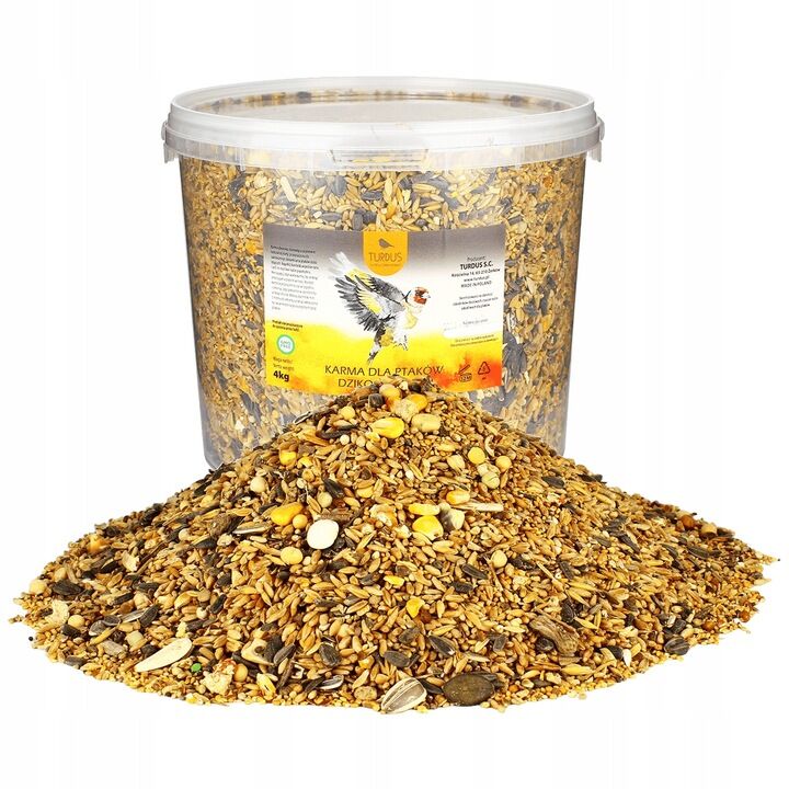 Karma dla Ptaków Dziko Żyjących 4 kg TURDUS – mieszanka zbóż